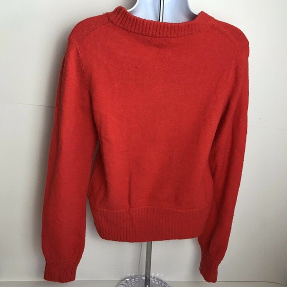 J.Crew Alpaca Wool Blend Orange Sweater - Picture 3 of 7